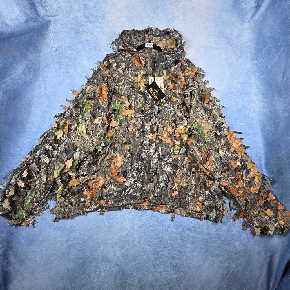 RedHead Mossy Oak Ghillie Suit 2PC Set Men 2XL/3XL 3D Leafy Camo Hunting Jacket